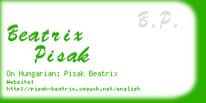 beatrix pisak business card